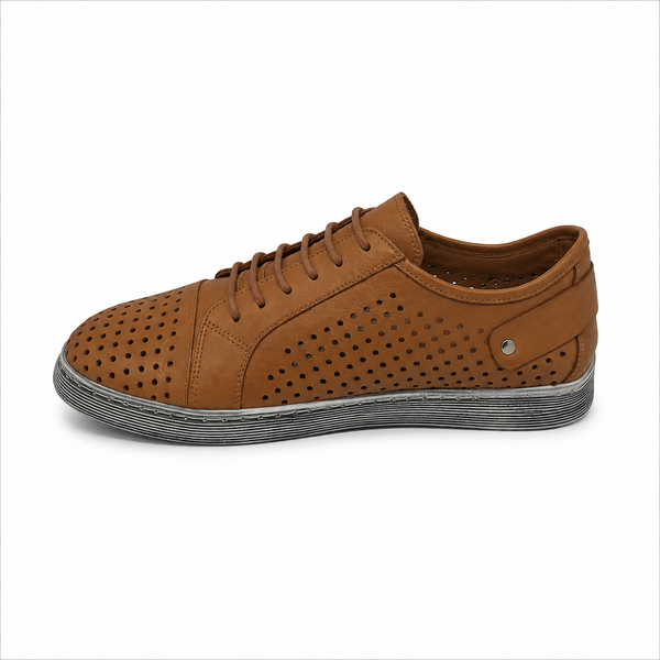 Cabello EG17 Leather Sneaker - BEST SELLER ~ Black ~ Tan ~ Taupe ~ Peach ~ Grey ~ White ~ Navy