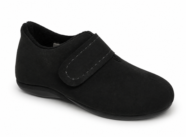 Ziera Snuggles Black Slipper