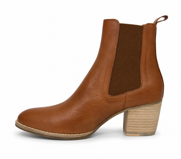 Django & Juliette Beemo 2 Colours Leather Boot ~ Cognac ~ Black