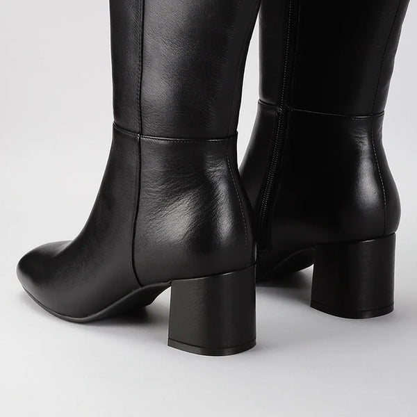 LeSansa Robel Long Tall Knee High Boot 2 Colours ~ Black ~ Chocolate Leather