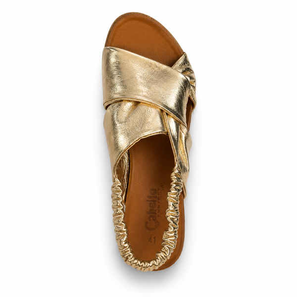 Cabello Yara 3 Colours ~ Black ~ Tan ~ Metallic Gold ~ Leather Sandal