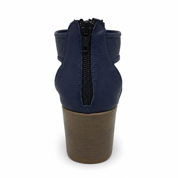 Bueno Cedric  Leather Heel 4 Colours ~ Navy ~ Black ~ Beige ~ Tan