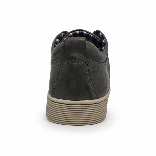 Wild Rhino Pablo Grey Leather Mens Shoe