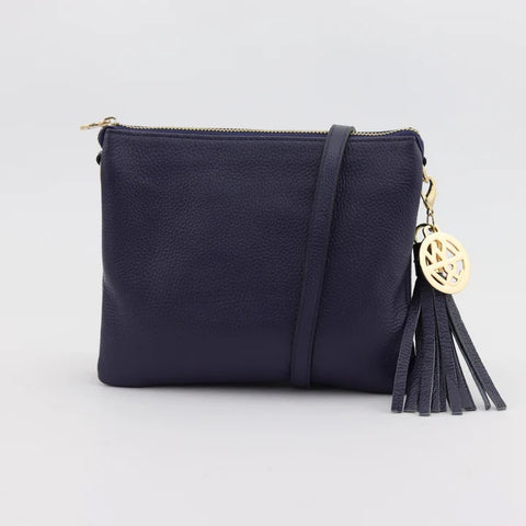 Zac & Willow Tara Navy Crossbody Leather Bag