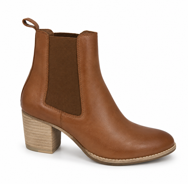 Django & Juliette Beemo 2 Colours Leather Boot ~ Cognac ~ Black