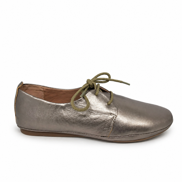 Miz Mooz Miley Bronze Leather Lace Up