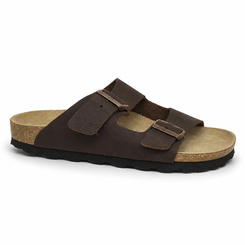 Klouds Silver Lining Hawaii Mens Sandal Coffee Leather