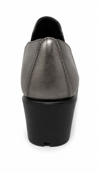 The Flexx Sluppiest ~ Black ~ Gunmetal ~ Leather Wedge