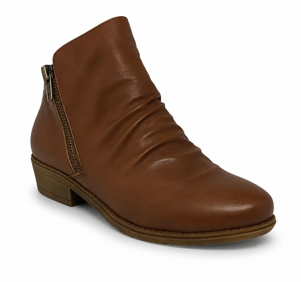 Django & Juliette Rankin Leather Boot ~ Cognac ~ Navy ~ Grey ~ Black