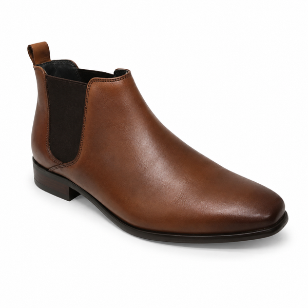 Julius Marlow Kick ~ Tan ~ Black ~ Chocolate Leather Boot