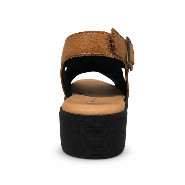 Django & Juliette Madis 2 Colours Leather Sandal ~ Tan ~ Black