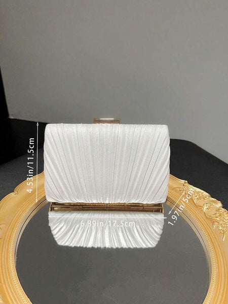 White Elegant Evening Bag Clutch