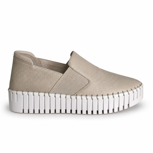 Django & Juliette Becca ~ 6 Colours ~ Tan/Oat Sole ~Silver ~ White ~ Black ~ Almond ~ Black/Black Sole Leather Slip on