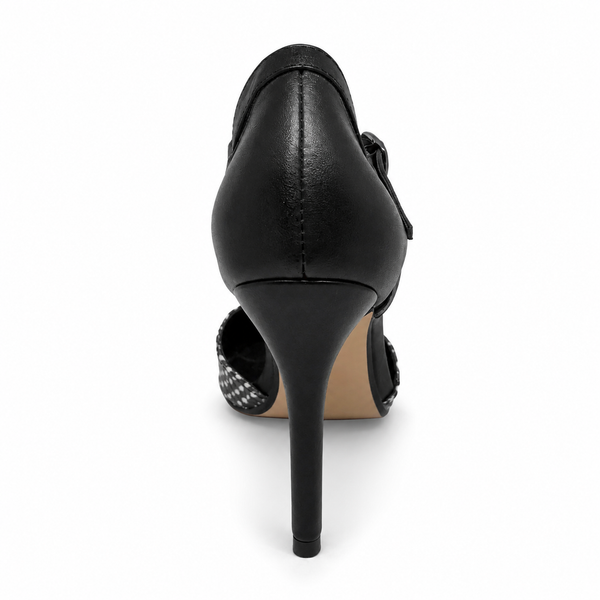 Mollini Finny Black White Spot Leather