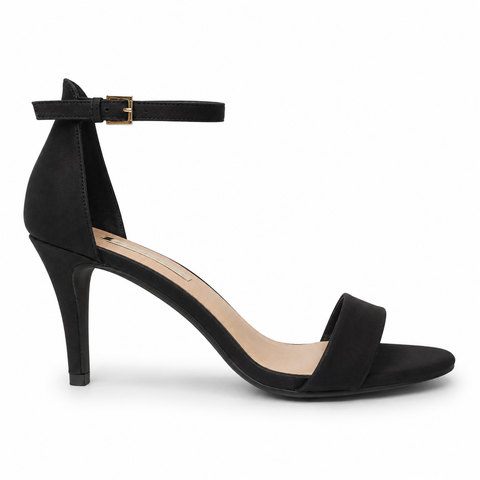 Billini Cora ~ Nude ~ Black ~ Synthetic Heel