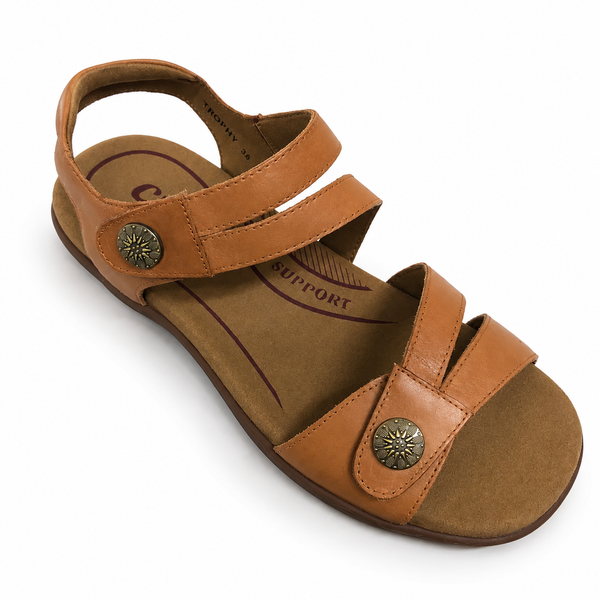 CBD Trophy ~ Tan Leather Sandals
