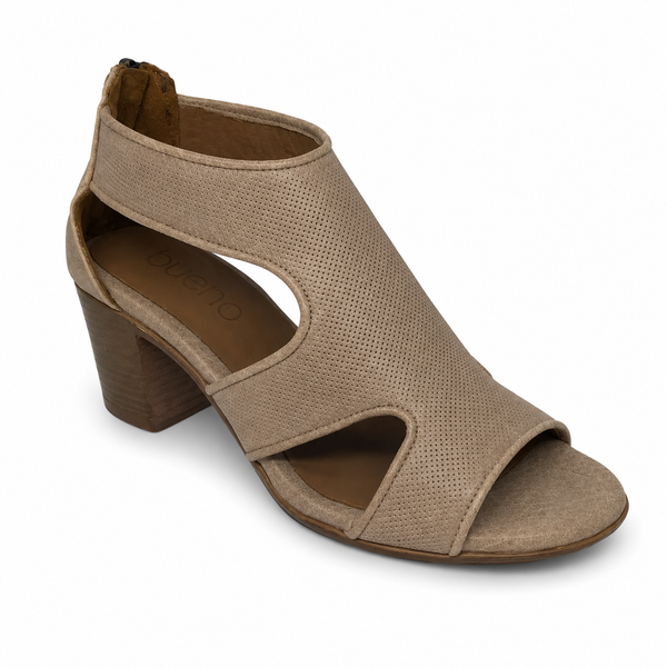 Bueno Cedric  Leather Heel 4 Colours ~ Navy ~ Black ~ Beige ~ Tan