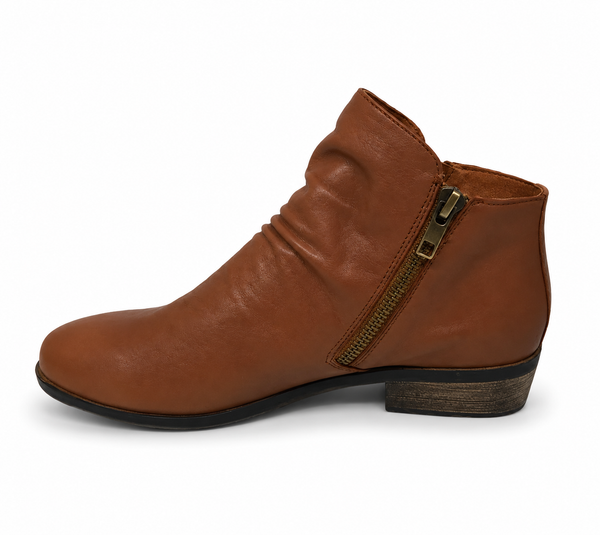 Django & Juliette Split Twin Zip Leather Boot ~ Mocca ~ Navy ~ Tan ~ Black ~ New Cognac