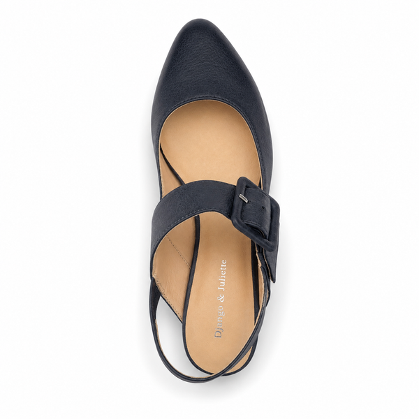 Django & Juliette Eartha ~ 2 Colours ~ Black ~ Navy ~ Leather