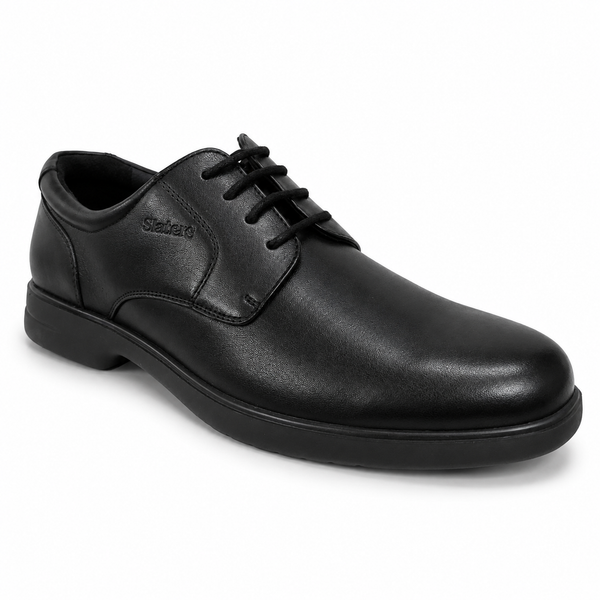 Mens Slatters Stanford ~ Black Leather