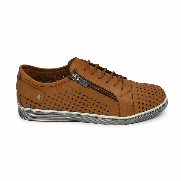 Cabello EG17 Leather Sneaker - BEST SELLER ~ Black ~ Tan ~ Taupe ~ Peach ~ Grey ~ White ~ Navy