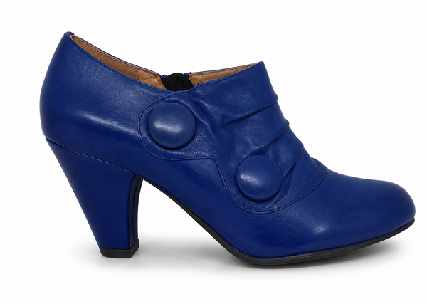 Miz Mooz CoCo Cobalt Blue Leather boot heel SALE