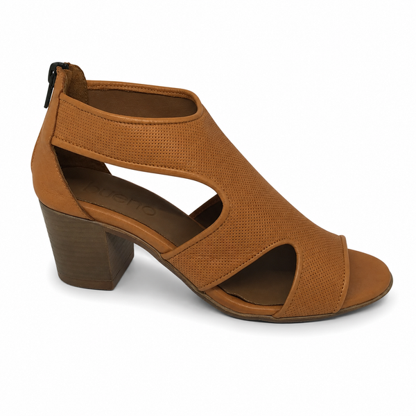 Bueno Cedric  Leather Heel 4 Colours ~ Navy ~ Black ~ Beige ~ Tan