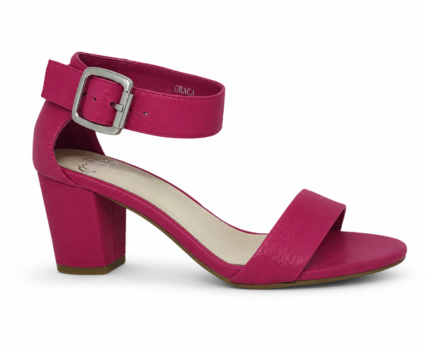 EOS Graca Pink Leather Heel