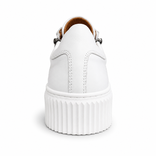 Sala Bonnie ~ 3 Colours ~ Black/White ~ White ~ Dark Stone ~ Leather Sneaker