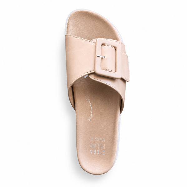 Ziera Hanyu 3 Colours ~ Black ~ Tan ~ Cafe ~ Leather Slide