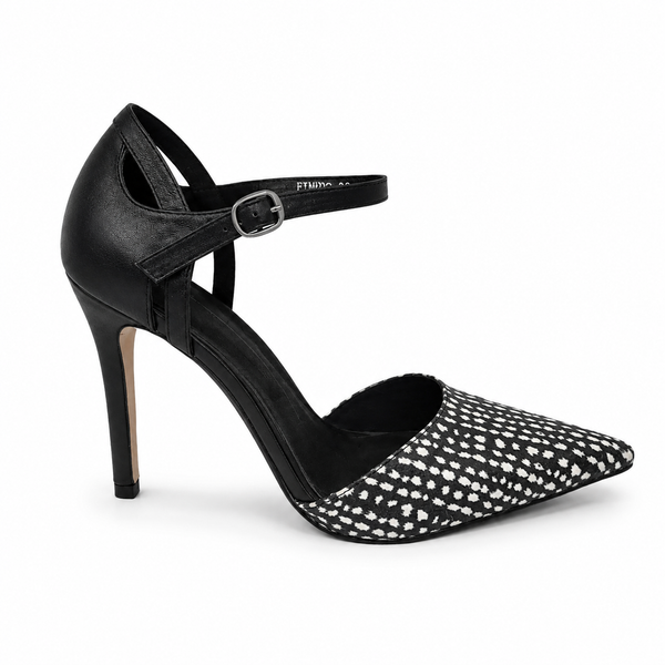 Mollini Finny Black White Spot Leather