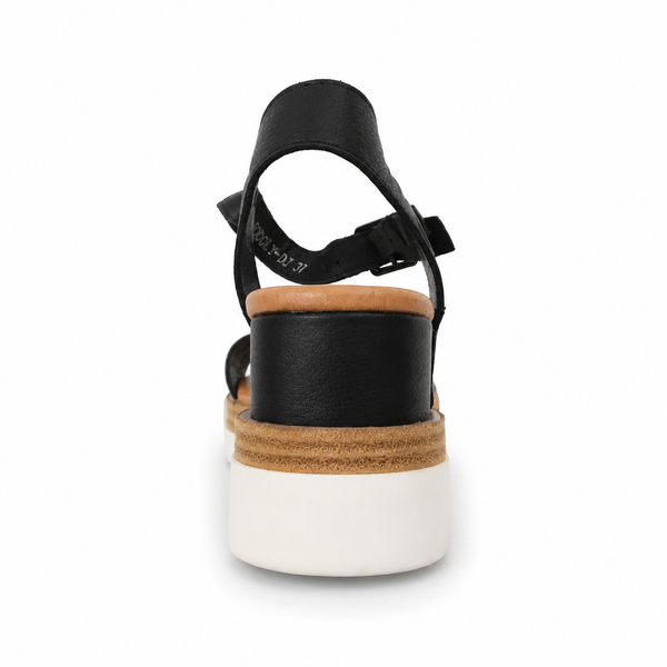 Django & Juliette Boogly 5 Colours ~ Tan ~ Black ~ White ~ Almond ~ All Black ~ Leather Wedge