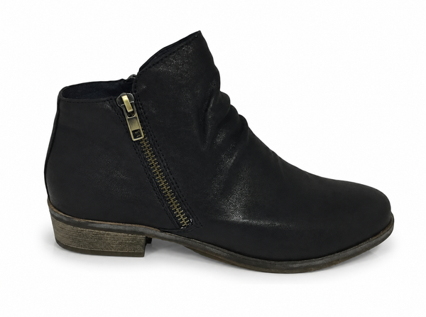 Django & Juliette Split Twin Zip Leather Boot ~ Mocca ~ Navy ~ Tan ~ Black ~ New Cognac