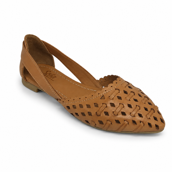 Sala Scarlet Tan Leather Sandal