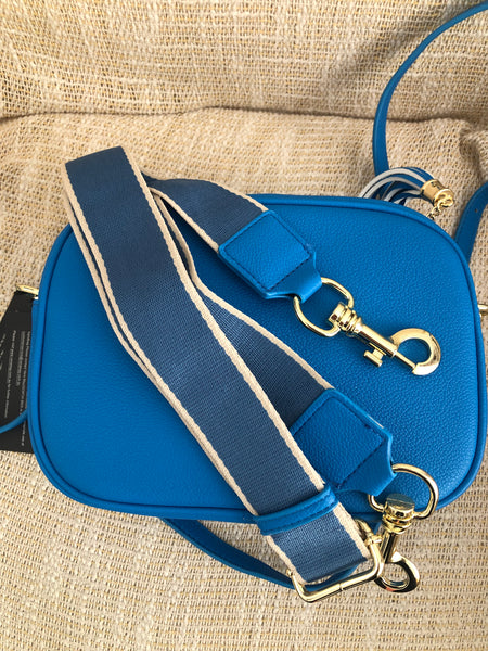 Vera May Donna Blue Vegan Cross Body Camera Bag