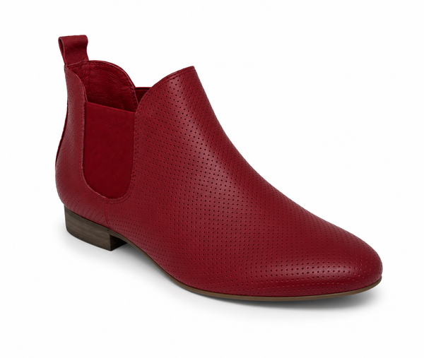 Django & Juliette Global Leather Ankle Boot ~ 4 Colours ~ Black ~ Grey ~ Cognac ~ Red