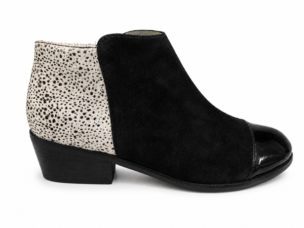 Isabella Tama Black/White leather boot