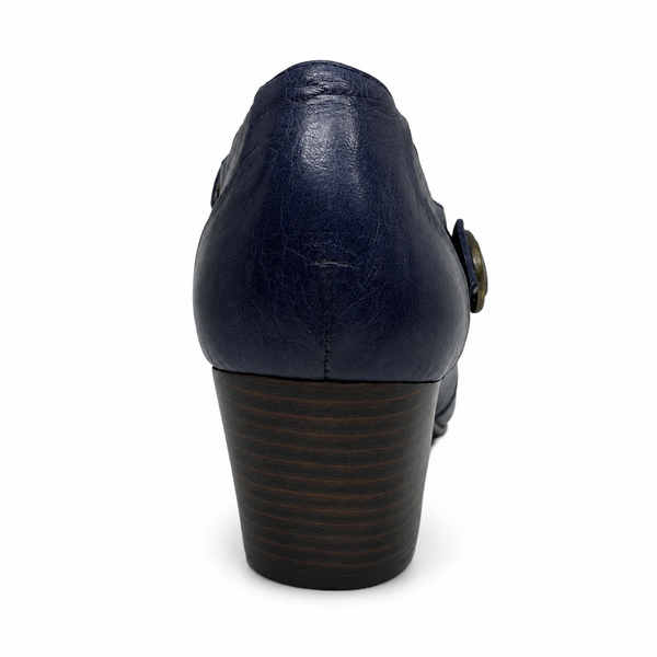 Miss M Darnelle ~ Red ~ Navy ~ Leather boot SALE LAST PAIRS