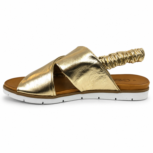 Cabello Yara 3 Colours ~ Black ~ Tan ~ Metallic Gold ~ Leather Sandal