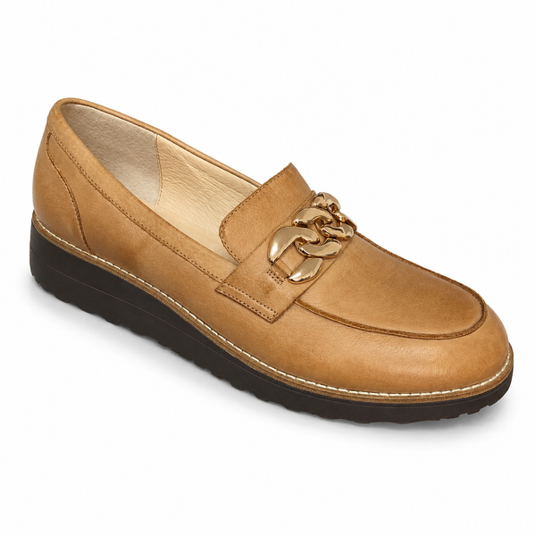 Top End Ozama ~ 3 Colours ~ Black ~ Dark Tan ~ NEW COLOUR VANILLA ~ Leather Loafer