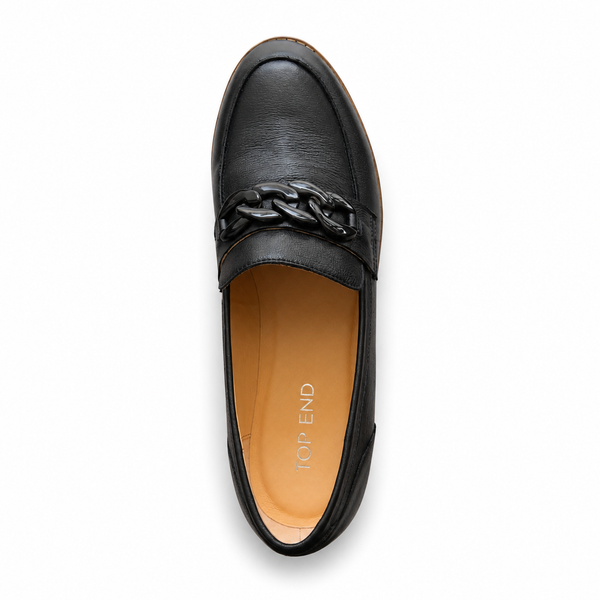 Top End Ozama ~ 3 Colours ~ Black ~ Dark Tan ~ NEW COLOUR VANILLA ~ Leather Loafer