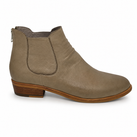 Django & Juliette Ivor ~ Warm Taupe Leather Boot