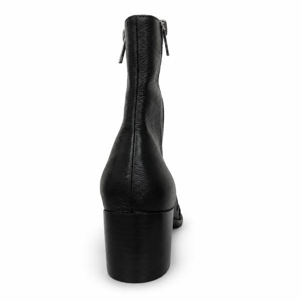 Django & Juliette Mannuel Tan ~ Cappuccino ~ Black ~ Leather Boot