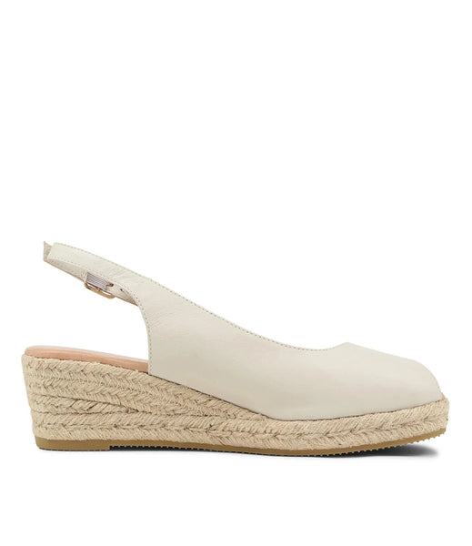 Django & Juliette Saniarly ~ Almond ~ Black ~ Tan ~ Leather Wedge