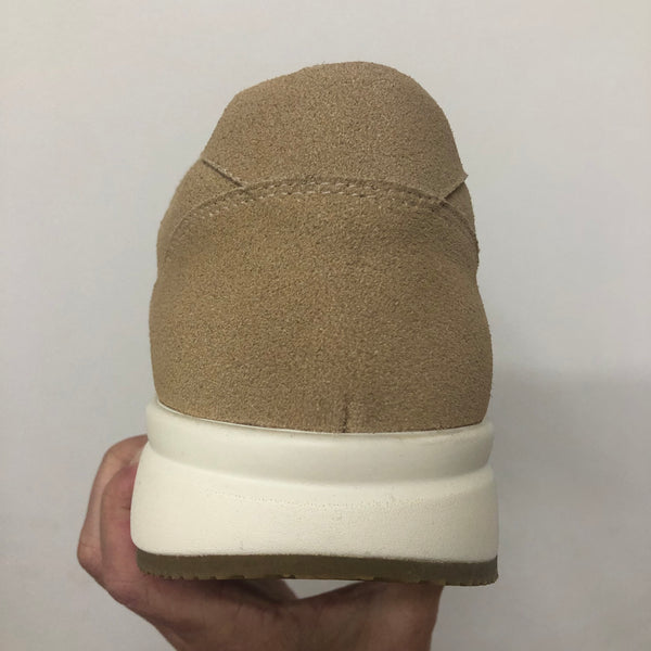 CBD Zippy Zippered Sneaker ~ Sand Suede