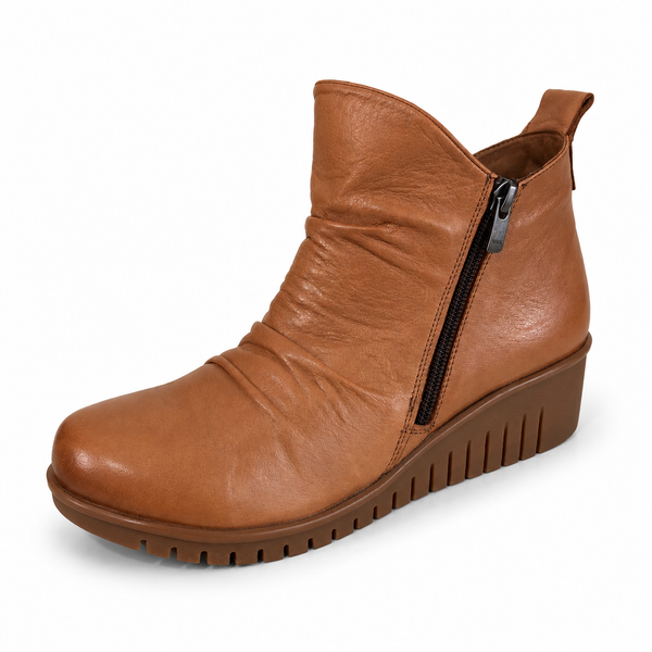 Sala Foley ~ Black ~ Coconut/Tan ~ Leather Boot