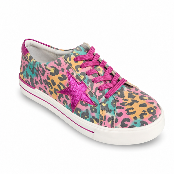Ziera Alysia 2 Colours ~ Multi Leopard Bright ~ Milk Ivory ~ Leather Sneaker
