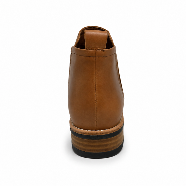 Django & Juliette Robbin Leather Boot ~ Tan ~ Black