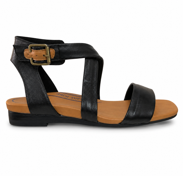 CBD Frazer 2 Colours ~ Black ~ Tan ~ Leather Sandal
