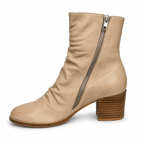 Django & Juliette Mannuel Tan ~ Cappuccino ~ Black ~ Leather Boot